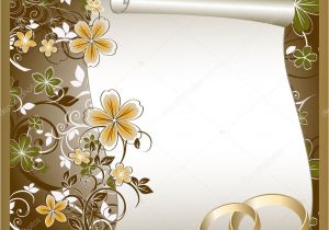 Blank Wedding Invitation Templates Hd Wedding Card Stock Vector C G215 7892436