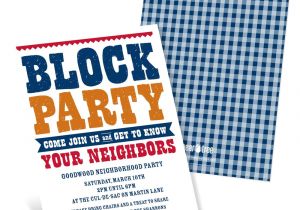 Block Party Invitation Template Giddy with Gingham Neighborhood Block Party Invitations