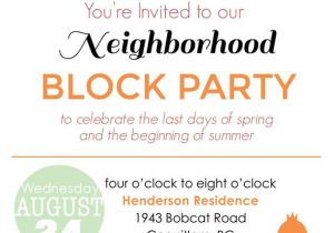 Block Party Invitation Template Items Similar to Summer Block Party Backyard Bbq