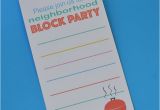 Block Party Invitation Template Neighborhood Block Party Invitation Free Printable Our
