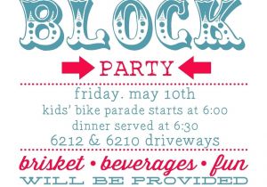 Block Party Invitation Template Planning Summer Block Party Party Invitations