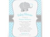 Blue and Gray Elephant Baby Shower Invitations Elephant Baby Shower Invitations Blue and Gray