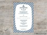 Blue and White Baby Shower Invitations Classic Blue and White Nautical Baby Shower Invitation