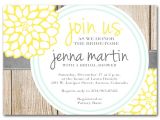 Blue and Yellow Bridal Shower Invitations Bridal Shower Invitation Yellow and Milk Bottle Blue by