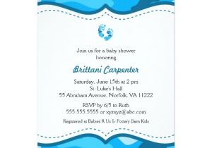 Blue Camo Baby Shower Invitations Baby Boy Blue Camouflage Shower Invites Feet Camo