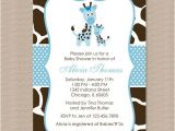 Blue Giraffe Baby Shower Invitations Blue and Giraffe Baby and Blue On Pinterest