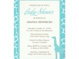 Blue Giraffe Baby Shower Invitations Blue Giraffe Baby Shower Invitation