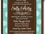 Blue Green Brown Baby Shower Invitations Tiffany Blue and Chocolate Brown Baby Shower Invitations