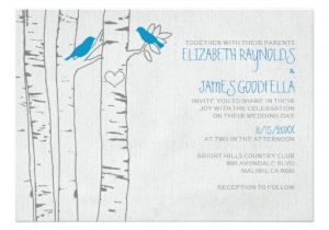 Bluebird Wedding Invitations Blue Birds Wedding Invitations Zazzle