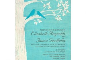 Bluebird Wedding Invitations Elegant Blue Birds Wedding Invitations Zazzle