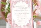 Blush Pink Wedding Invitation Template Printable Wedding Invitation Template Blush Pink Invitation
