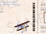 Boarding Pass Baby Shower Invitations Diy Printable Vintage Airplane Boarding Pass Baby Shower