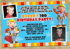 Bob the Builder Party Invitations 13 Best Images About Bob the Builder Invitations On