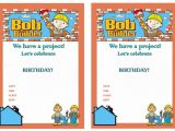Bob the Builder Party Invitations Bob the Builder Birthday Invitations Birthday Printable