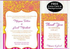 Bollywood Party Invitations Free Diy Bollywood Party Invitation Bright Fuschia by Belleculture