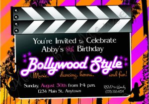 Bollywood theme Party Invitation Card Kids 39 Party Invitations Made by Mouse