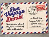 Bon Voyage Party Invitation Template Items Similar to Bon Voyage Farewell Printable Invitation