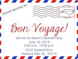 Bon Voyage Party Invitations 4104 Bon Voyage Invitation Poppyseed Paper