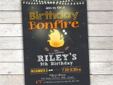 Bonfire Party Invitations Free Bonfire Birthday Invitation Camp Birthday Invitation Smores