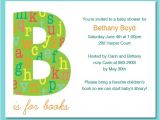 Book Party Invitations Template Book themed Baby Shower Invitations Template Best