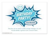 Book Party Invitations Template Comic Book Party Invitations Party Invitations Ideas