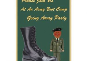 Boot Camp Going Away Party Invitations Personalized Military Invitations Custominvitations4u Com