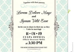 Borders and Frames for Wedding Invitation Vintage Wedding Invitation Border and Frame Stock Vector