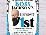 Boss Baby Birthday Invitation Template African Boss Baby Birthday Invitation Boss Baby Birthday