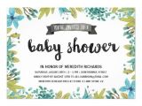 Botanical Baby Shower Invitations Botanical Baby Shower Card