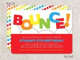 Bounce Party Invites Bounce House Birthday Party Invitation Pump It Up Party