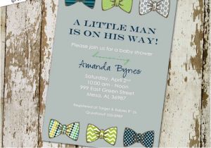 Bow Tie themed Baby Shower Invitations 301 Moved Permanently