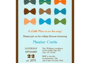Bow Tie themed Baby Shower Invitations Bow Tie Baby Shower Invitation 5" X 7" Invitation Card