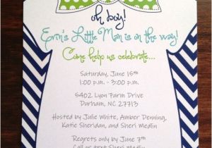 Bow Tie themed Baby Shower Invitations Bow Tie Baby Shower Invitation