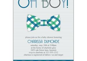 Bow Tie themed Baby Shower Invitations Invitation for Baby Shower Chic Bow Tie Baby Shower