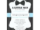 Bow Tie themed Baby Shower Invitations Little Man Bow Tie Baby Shower Invitation