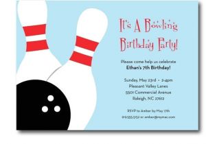Bowling Party Invitation Template Word Bowling Birthday Party Invitation Printable