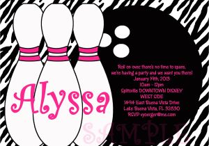 Bowling Party Invitations for Kids Birthday Invitations Bowling Party Invitations Templates