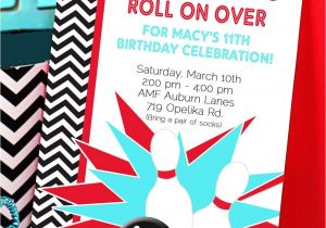 Bowling Party Invitations for Kids Bowling Party Invitation Bowling Birthday Invitation by