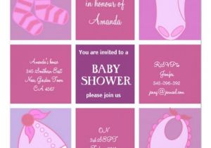 Boxed Baby Shower Invitations Boxed Pink Baby Clothes Baby Shower Invitation