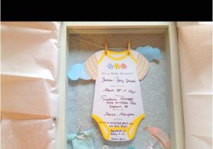 Boxed Baby Shower Invitations Made This Shadow Box for My Cousin Using the Adorable Baby