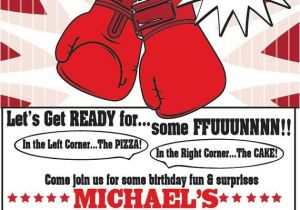 Boxing Party Invitations 148 Best Images About Boxing themed Party On Pinterest
