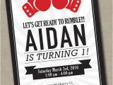 Boxing Party Invitations Boxing Birthday Invitation Ufc First Birthdays 2nd 3rd