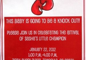 Boxing themed Party Invitations Boxing Baby Shower Party Ideas Photo 1 Of 12 Catch My