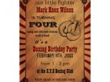 Boxing themed Party Invitations Personalized Glove Invitations Custominvitations4u Com