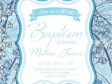 Boy Baptism Invitation Templates Baby Boy Baptism Christening Invitation Template Stock