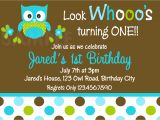 Boy Owl First Birthday Invitations Printable 1st Birthday Invitations Boys Owl Party