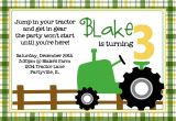 Boy Tractor Birthday Invitations Birthday Invites Tractor Birthday Invitations Celebrate