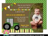 Boy Tractor Birthday Invitations Tractor Birthday Invitation Boys Birthday by foreveryourprints