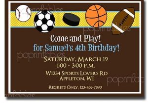 Boys Sports Birthday Invitations Etsy Your Place to and Sell All Things Handmade