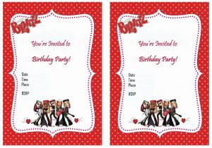 Bratz Birthday Party Invitations Bratz Birthday Invitations – Birthday Printable